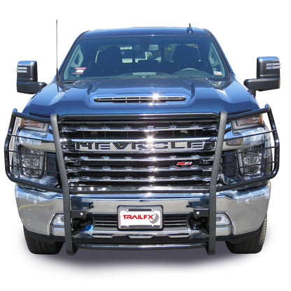 TrailFX Grille Guard For Chevrolet Silverado 2500/3500-Black (E0038B)