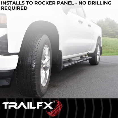 TrailFX A4 Step Bars For GM Silverado/Sierra Crew Cab (AL4006B)