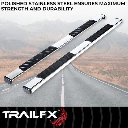 TrailFX T4 Trapezoid Step Bar For Ram 1500 Extended-Stainless (A4011S)