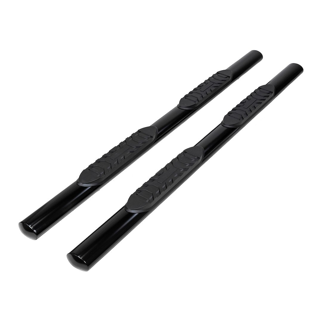 TrailFX 4" Oval Straight Step Bar For Nissan Frontier Crew- Black (2940413053)