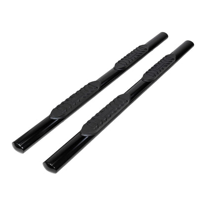 TrailFX 4" Oval Straight Step Bar For Nissan Frontier Crew- Black (2940413053)