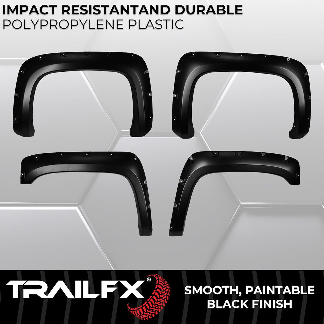 TrailFX Pocket Style Fender Flares For Chevrolet Silverado 1500-3500 (TFC3001S)