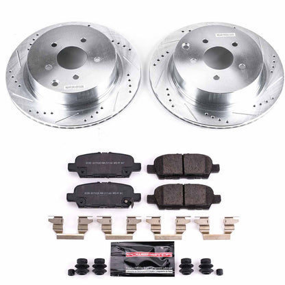 Power Stop Front & Rear Z23 Evolution Sport Brake Kit | 2014-2024 Infiniti Q50 & 2018-2022 Infiniti Q60 (K8006/K6944/K8021)