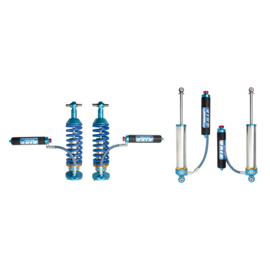 King Shocks 3.0 Performance Coilovers w/ Adjustable Remote Reservoir + Rear Adj Reservoir Shocks Set w/0-2.5" lift - 2019-2024 Chevrolet Silverado 1500 4WD