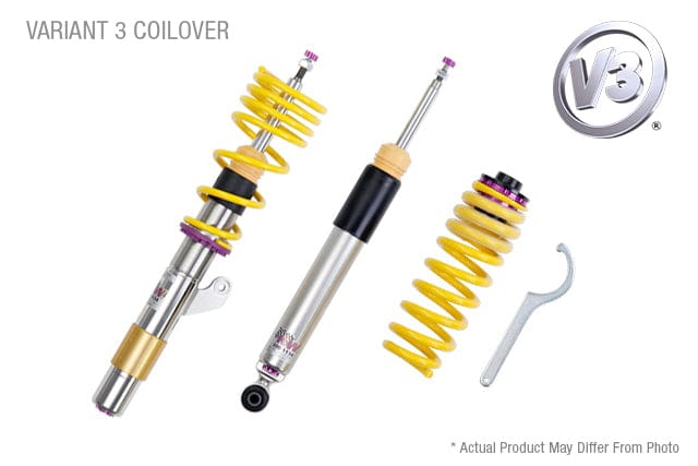 KW Suspensions KW V3 Coilover Kit Bundle - Ford Mustang (S-197) Shelby GT500; with electronic dampers