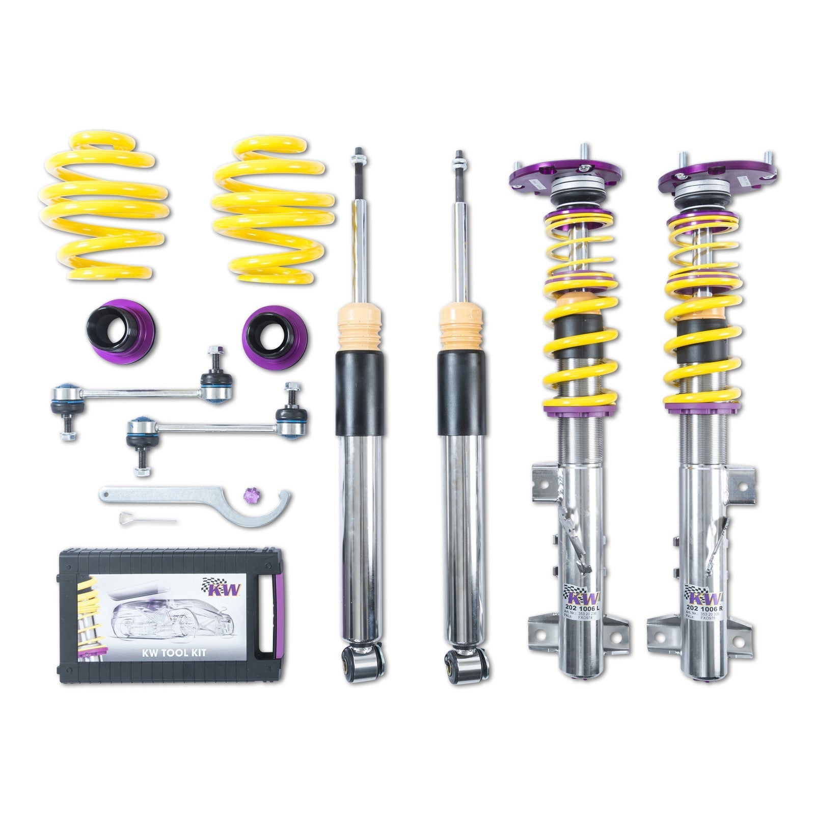 KW Suspension Clubsport Kit V3 | 2003-2007 Audi S4 Quattro (35210735)