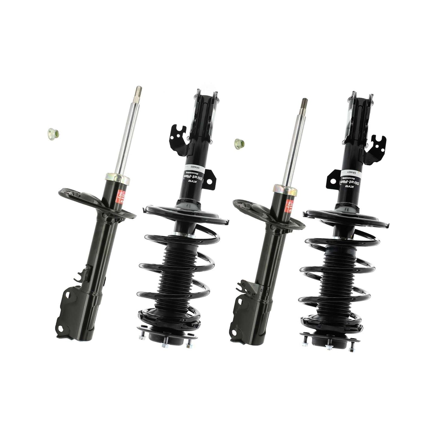 KYB Strut Plus Shocks & Spring Assembly + Rear Excel-G Shocks Set - 2009-2012 Lexus ES350 FWD