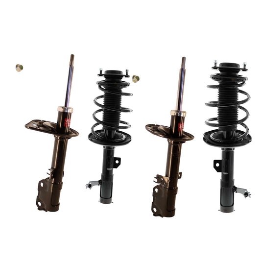 KYB Strut Plus Shocks & Spring Assembly + Rear Excel-G Shocks Set - 2013-2018 Lexus ES350 FWD