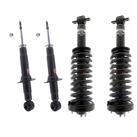 KYB Strut Plus Shocks & Spring Assembly + Rear Excel-G Shocks Set - 2014-2024 Ford Expedition 4WD RWD