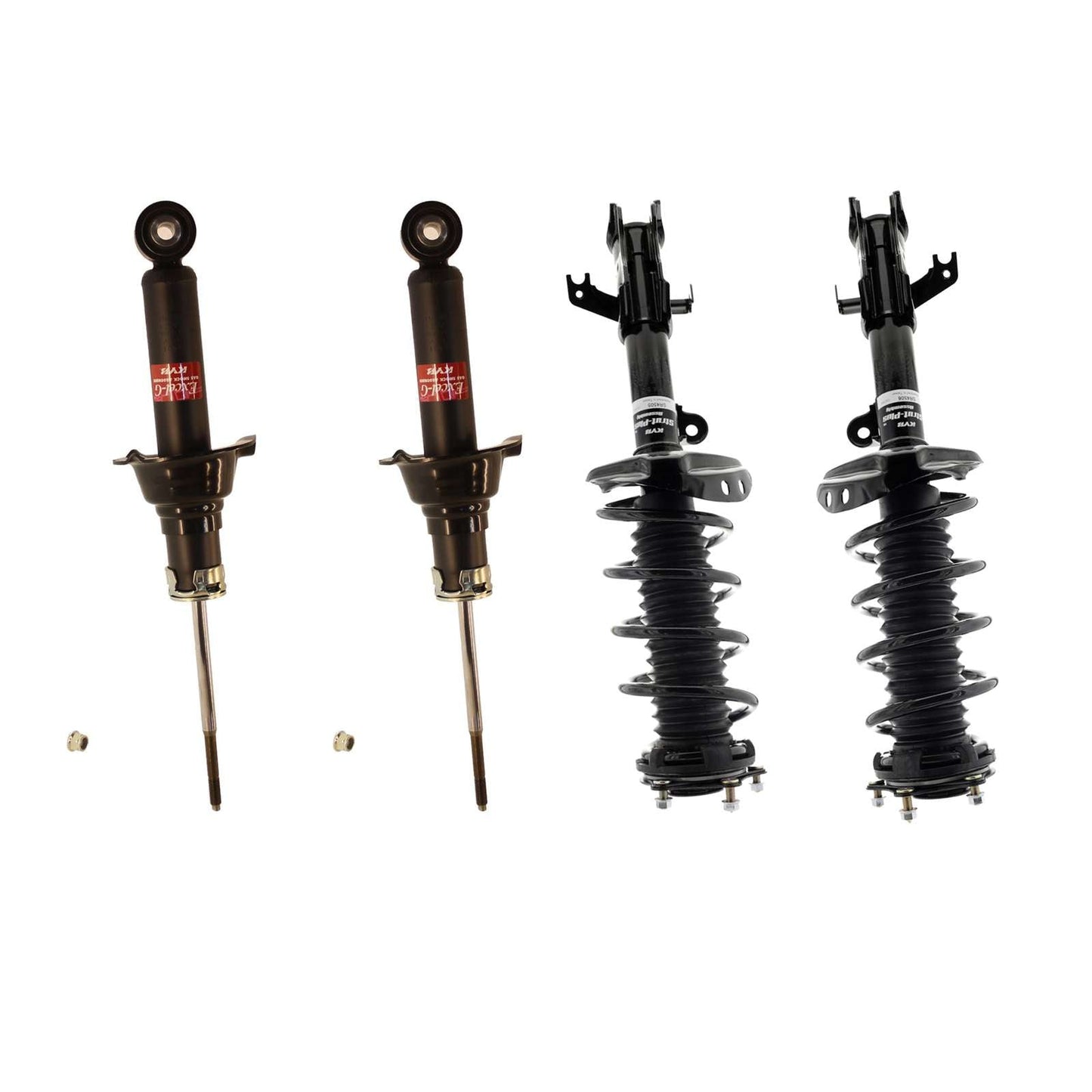 KYB Strut Plus Shocks & Spring Assembly + Rear Excel-G Shocks Set - 2015-2016 Honda CR-V AWD FWD