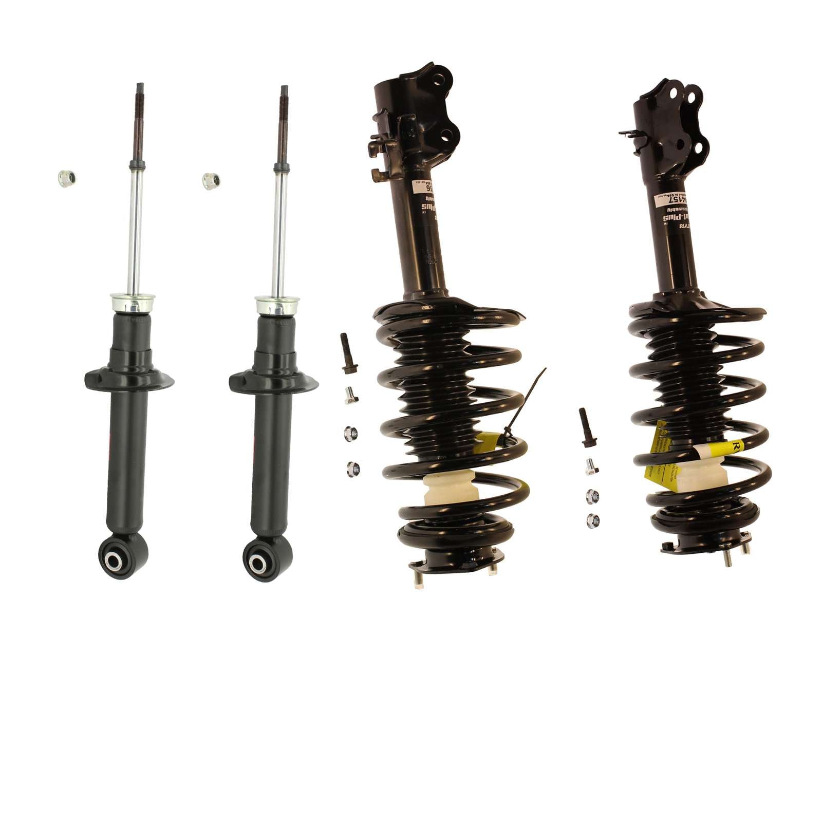 KYB Strut Plus Shocks & Spring Assembly + Rear Excel-G Shocks Set - 2002-2006 Nissan Sentra FWD