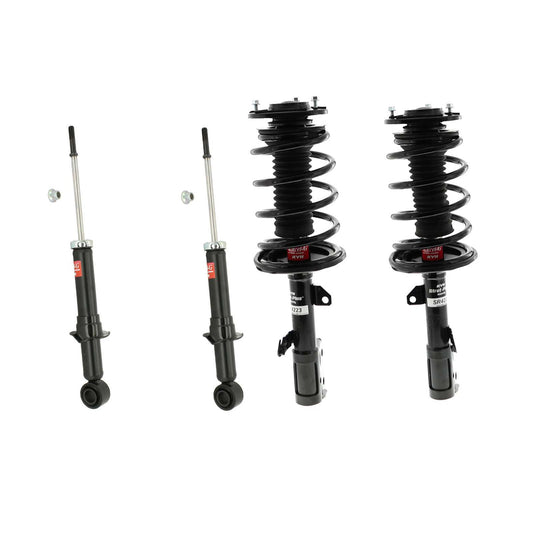 KYB Strut Plus Shocks & Spring Assembly + Rear Excel-G Shocks Set - 2004-2009 Toyota Prius FWD
