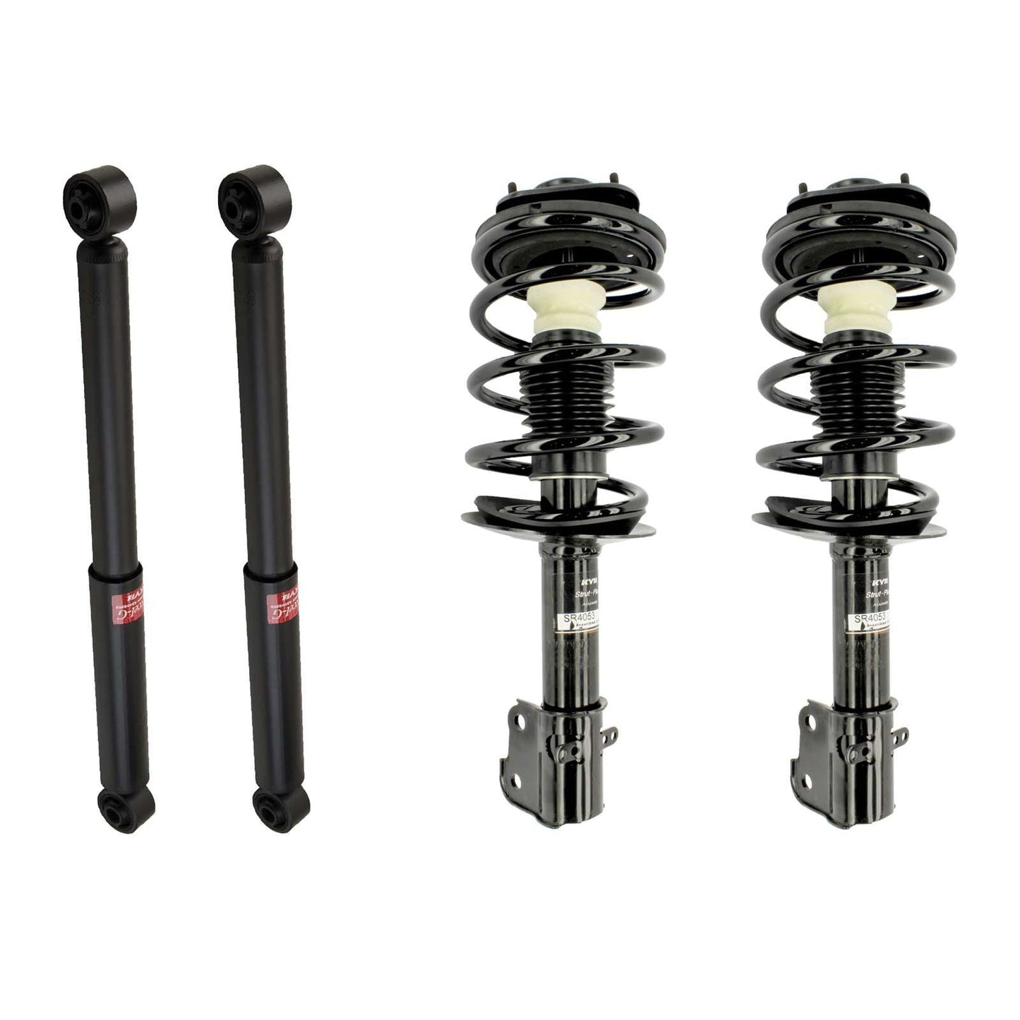 KYB Strut Plus Shocks & Spring Assembly + Rear Excel-G Shocks Set - 2001-2010 Chrysler PT Cruiser FWD