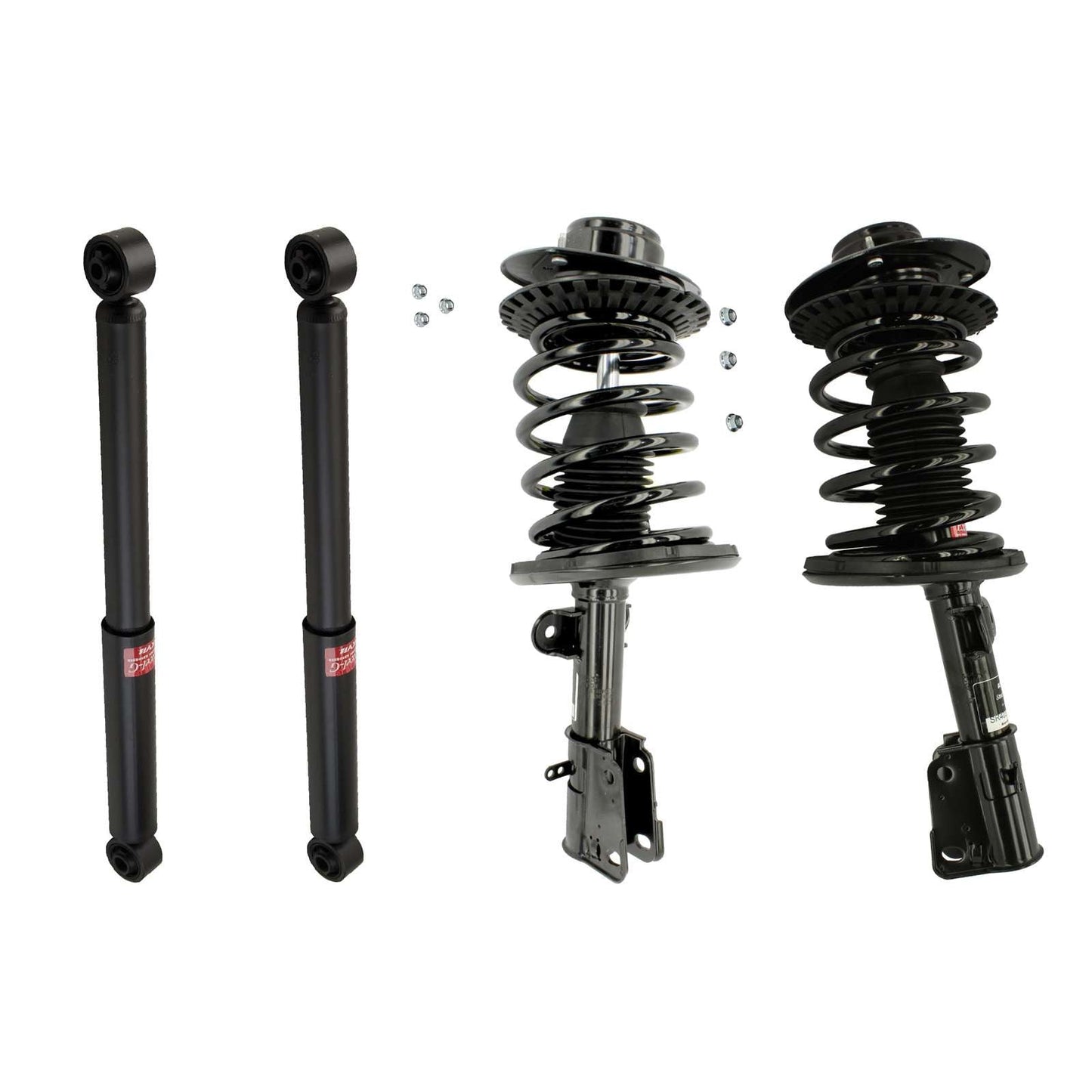 KYB Strut Plus Shocks & Spring Assembly + Rear Excel-G Shocks Set - 2001-2007 Chrysler Town & Country FWD
