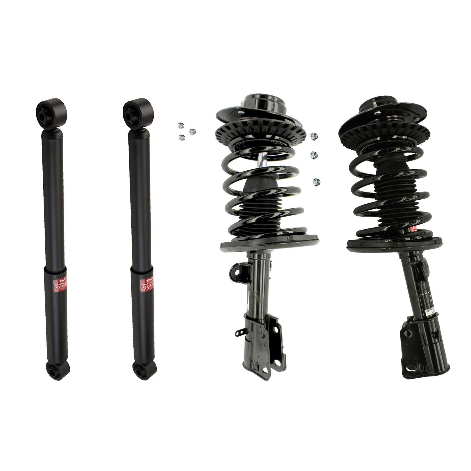 KYB Strut Plus Shocks & Spring Assembly + Rear Excel-G Shocks Set - 2001-2007 Chrysler Town & Country FWD