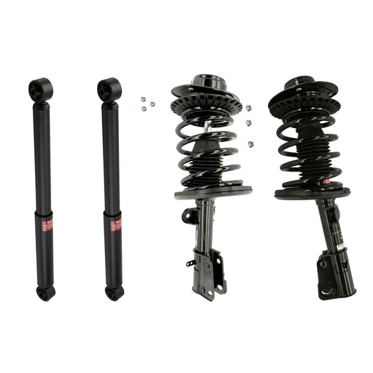 KYB Strut Plus Shocks & Spring Assembly + Rear Excel-G Shocks Set - 2001-2007 Chrysler Town & Country FWD