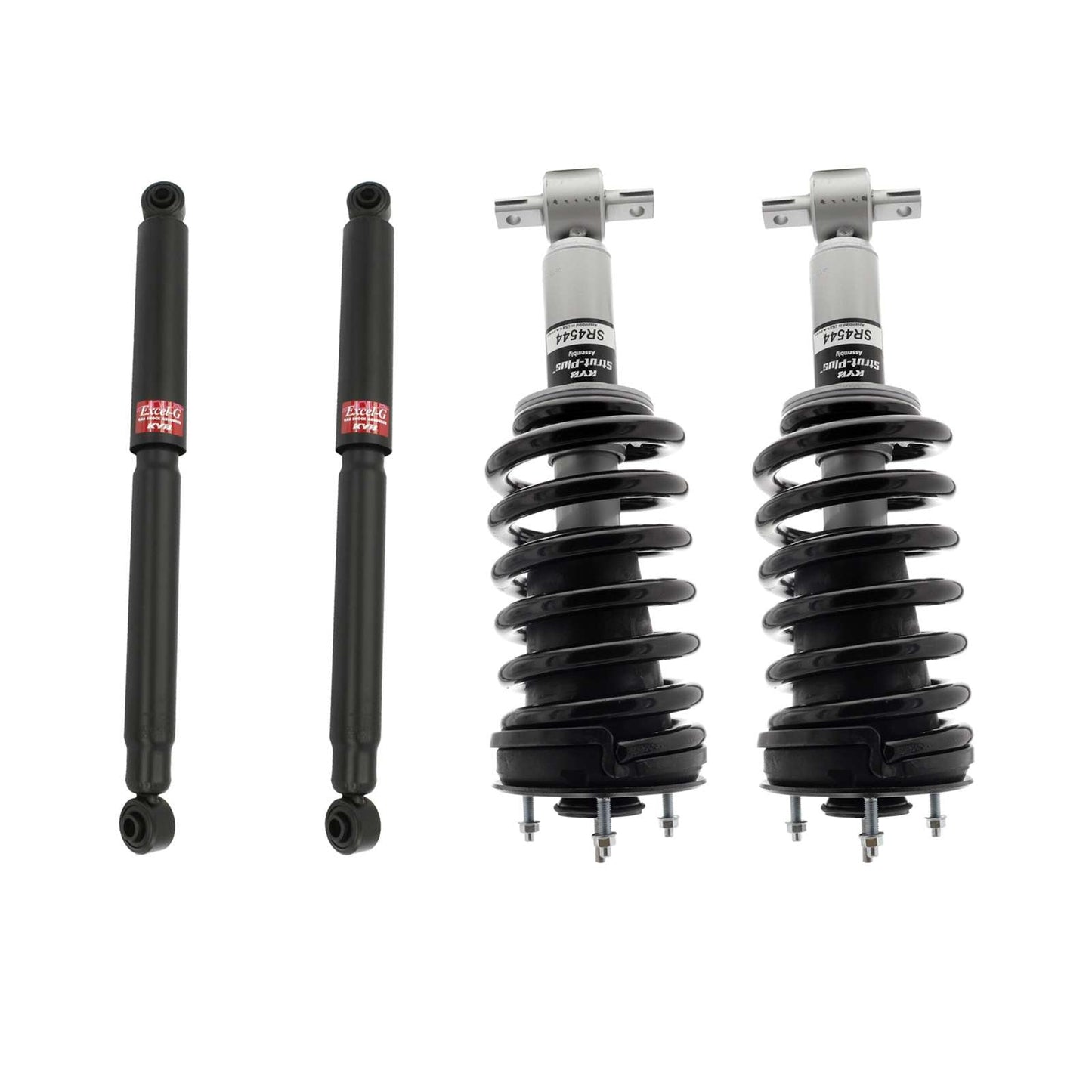 KYB Strut Plus Shocks & Spring Assembly + Rear Excel-G Shocks Set - 2015-2020 GMC Yukon RWD