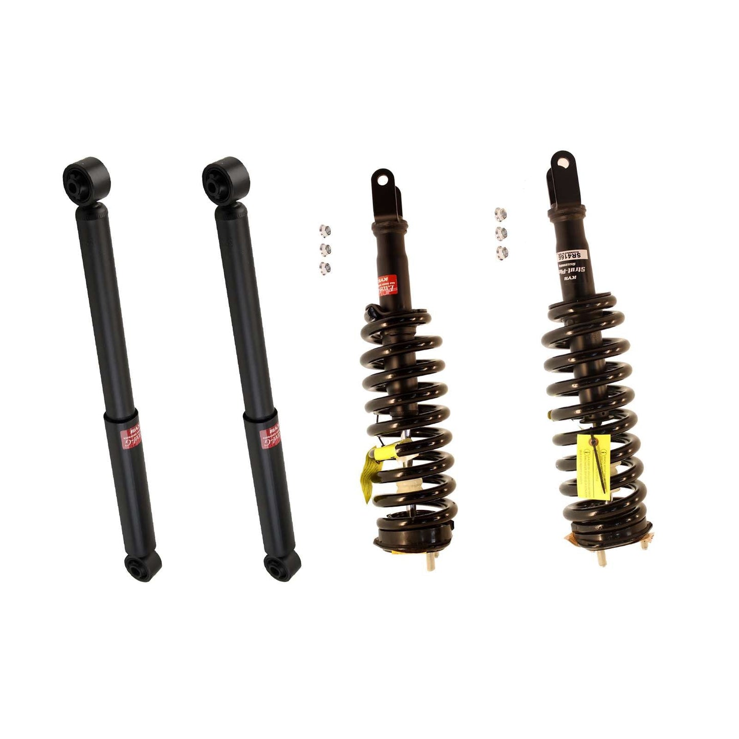 KYB Strut Plus Shocks & Spring Assembly + Rear Excel-G Shocks Set - 2006-2008 Dodge Ram 1500 4WD