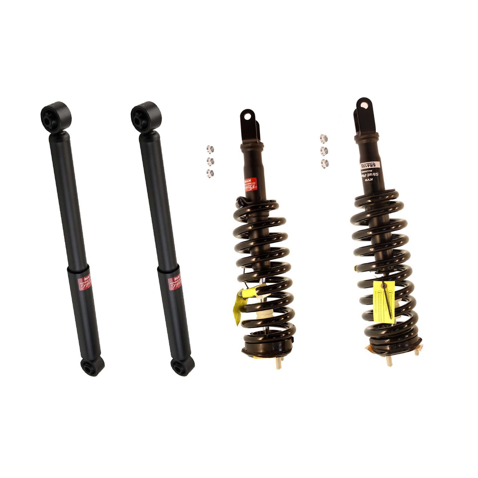 KYB Strut Plus Shocks & Spring Assembly + Rear Excel-G Shocks Set - 2006-2008 Dodge Ram 1500 4WD
