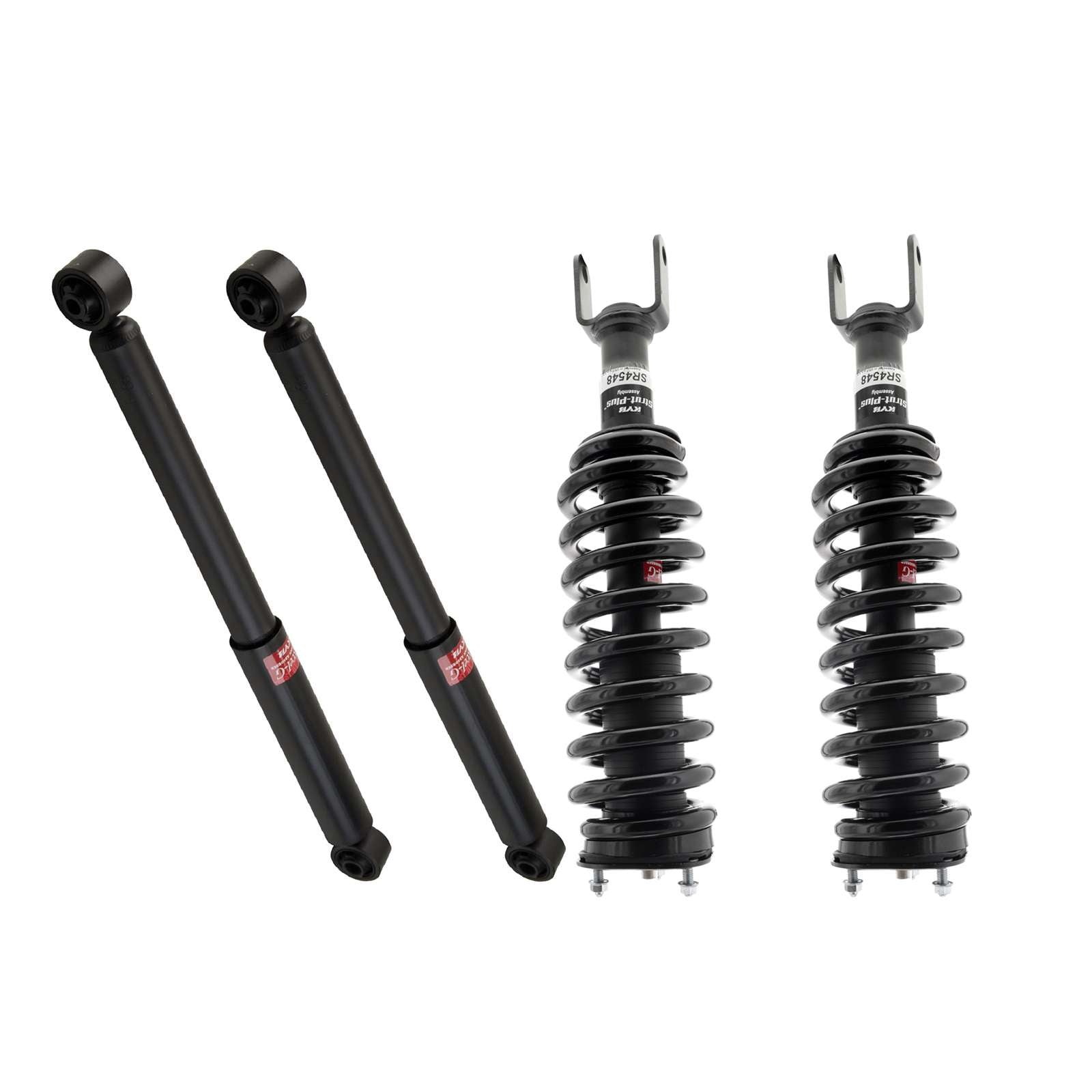 KYB Strut Plus Shocks & Spring Assembly + Rear Excel-G Shocks Set - 2009-2010 Dodge Ram 1500 4WD