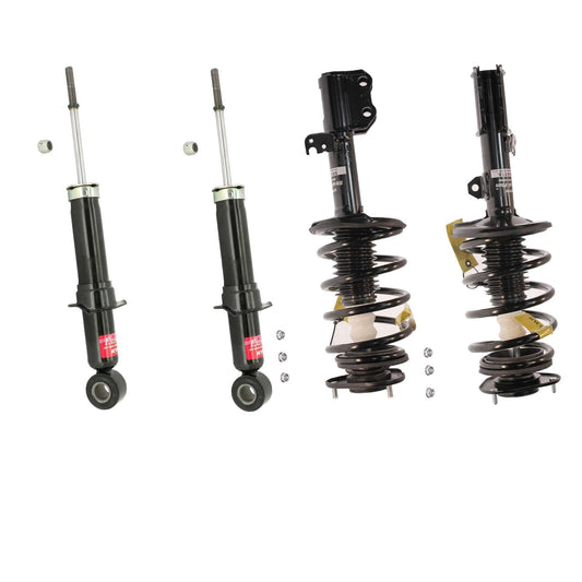 KYB Strut Plus Shocks & Spring Assembly + Rear Excel-G Shocks Set - 2003-2008 Toyota Matrix FWD