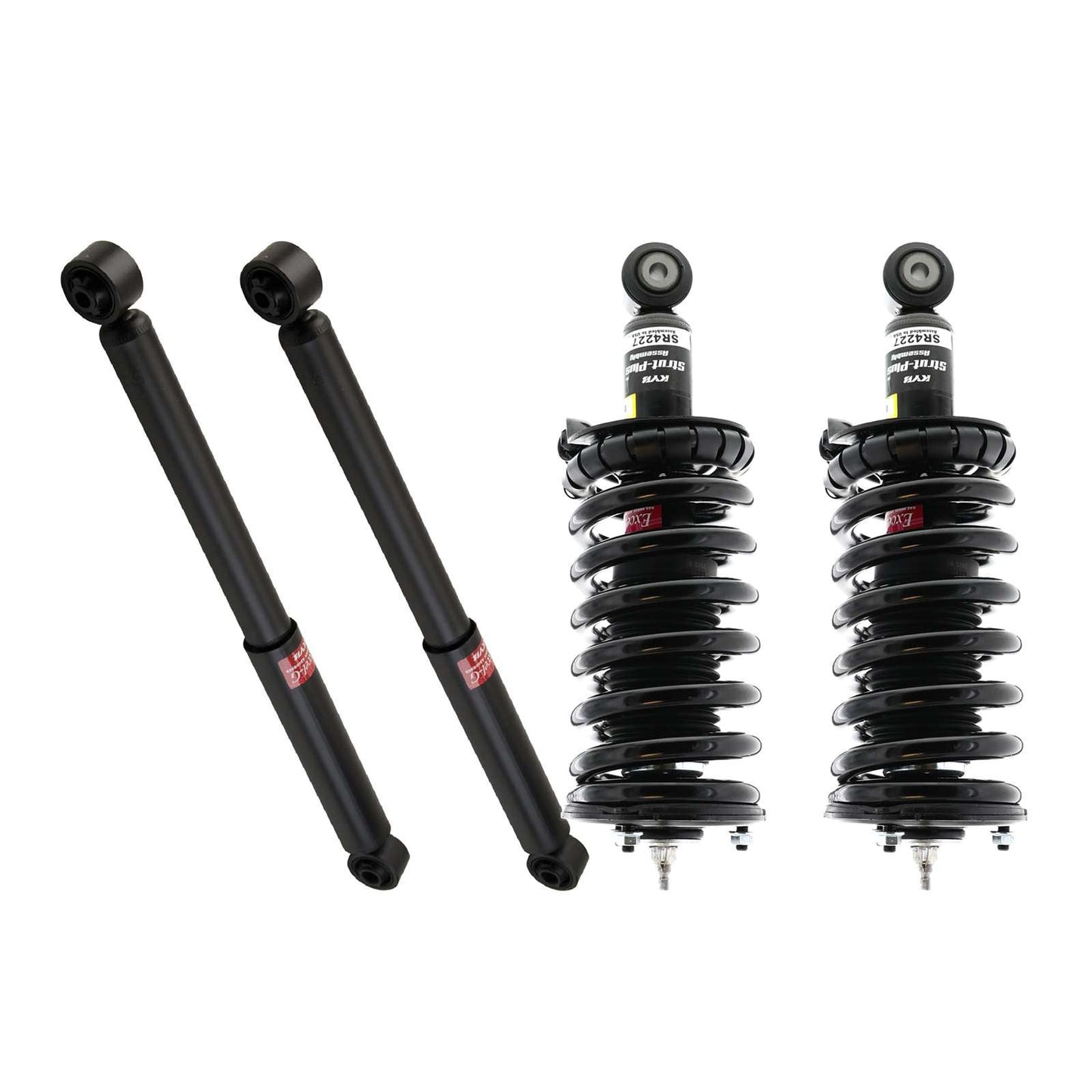 KYB Strut Plus Shocks & Spring Assembly + Rear Excel-G Shocks Set - 2004-2015 Nissan Titan RWD