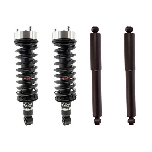 KYB Truck Plus Shocks & Spring Assembly + Rear Excel-G Shocks Set - 2005-2021 Nissan Frontier 4WD