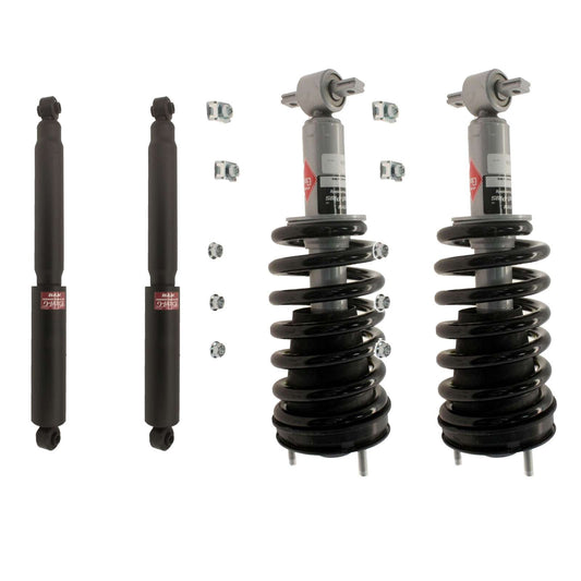KYB Strut Plus Shocks & Spring Assembly + Rear Excel-G Shocks Set - 2007-2014 GMC Yukon 4WD