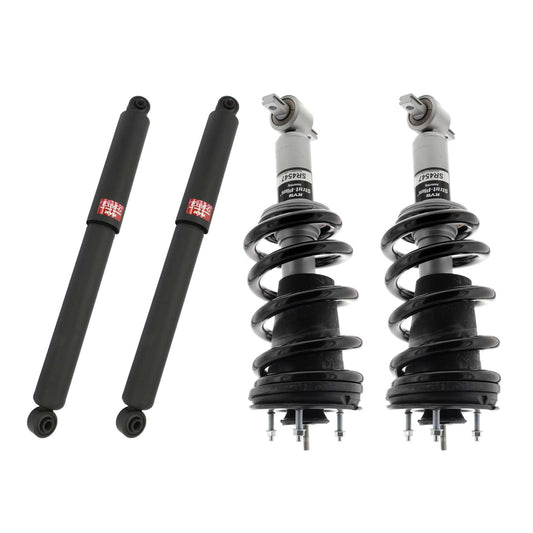 KYB Strut Plus Shocks & Spring Assembly + Rear Excel-G Shocks Set - 2014-2018 GMC Sierra 1500 4WD