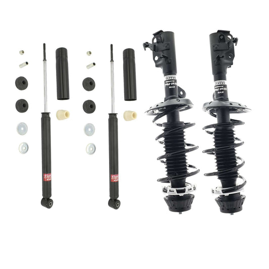KYB Strut Plus Shocks & Spring Assembly + Rear Excel-G Shocks Set - 2009-2012 Honda Fit FWD