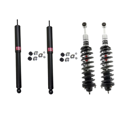KYB Strut Plus Shocks & Spring Assembly + Rear Excel-G Shocks Set - 2005-2015 Toyota Tacoma 4WD
