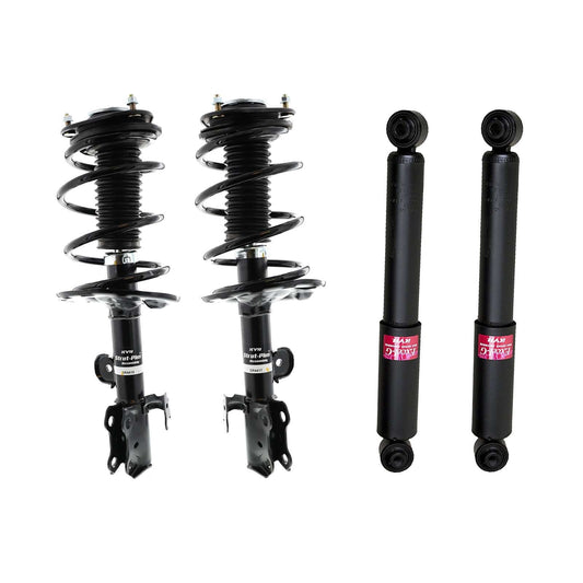 KYB Strut Plus Shocks & Spring Assembly + Rear Excel-G Shocks Set - 2013-2018 Toyota RAV4 AWD FWD