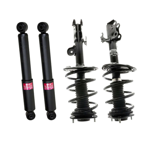 KYB Strut Plus Shocks & Spring Assembly + Rear Excel-G Shocks Set - 2006-2012 Toyota RAV4 4WD FWD