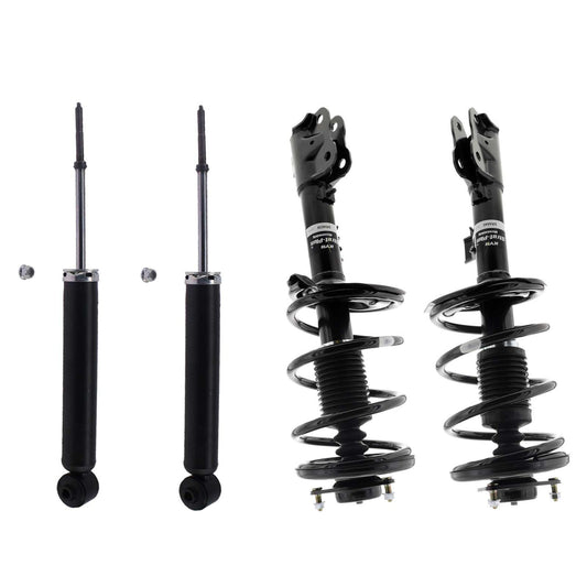 KYB Strut Plus Shocks & Spring Assembly + Rear Excel-G Shocks Set - 2007-2013 Mitsubishi Outlander AWD FWD