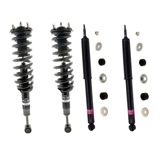 KYB Strut Plus Shocks & Spring Assembly + Rear Excel-G Shocks Set - 2007-2021 Toyota Tundra 4WD