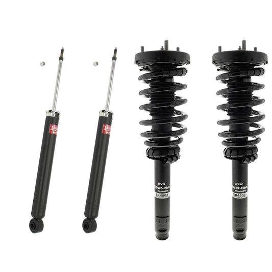 KYB Strut Plus Shocks & Spring Assembly + Rear Excel-G Shocks Set - 2006-2007 Hyundai Azera FWD