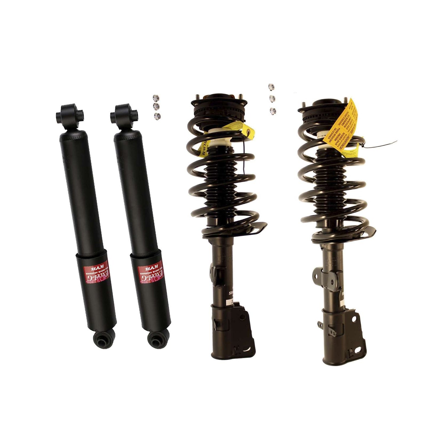 KYB Strut Plus Shocks & Spring Assembly + Rear Excel-G Shocks Set - 2008-2010 Chrysler Town & Country FWD