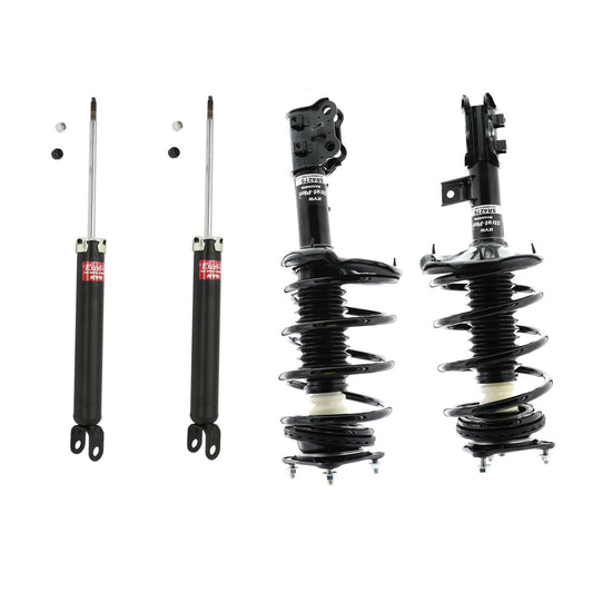 KYB Strut Plus Shocks & Spring Assembly + Rear Excel-G Shocks Set - 2007-2008 Hyundai Elantra FWD