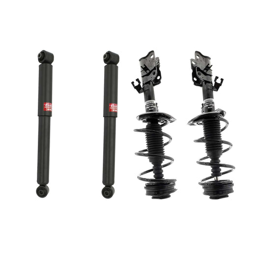 KYB Strut Plus Shocks & Spring Assembly + Rear Excel-G Shocks Set - 2013 Nissan Rogue AWD FWD