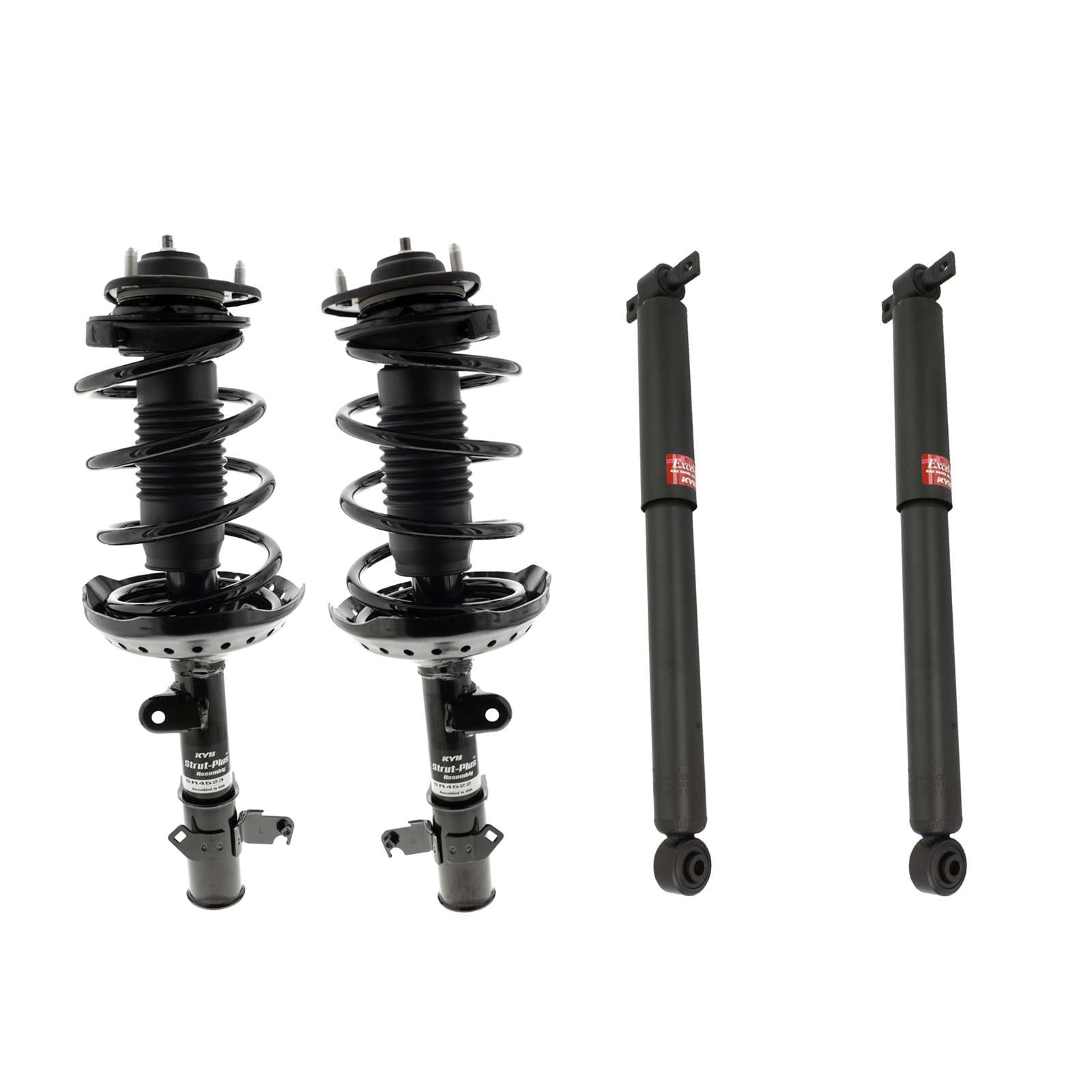 KYB Strut Plus Shocks & Spring Assembly + Rear Excel-G Shocks Set - 2005-2006 Honda Odyssey FWD