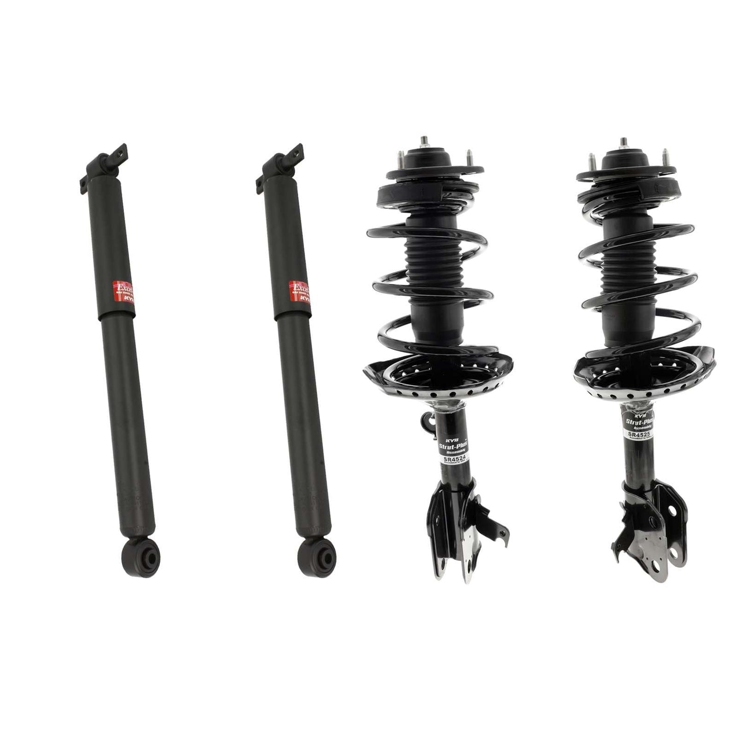 KYB Strut Plus Shocks & Spring Assembly + Rear Excel-G Shocks Set - 2007 Honda Odyssey FWD