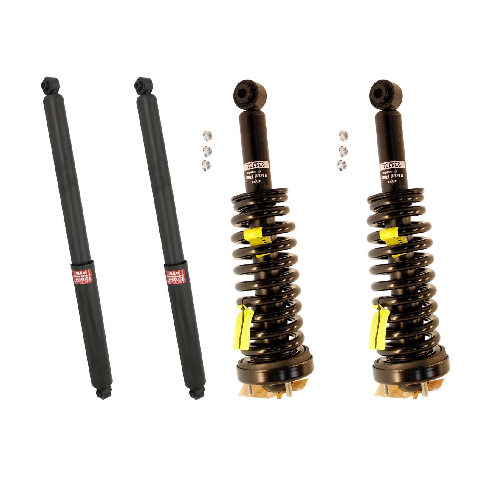 KYB Strut Plus Shocks & Spring Assembly + Rear Excel-G Shocks Set - 2009-2014 Ford F-150 4WD