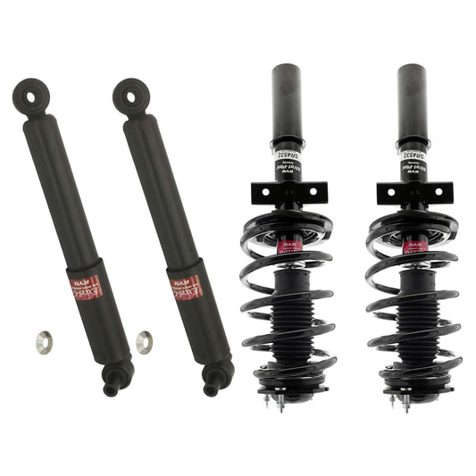 KYB Strut Plus Shocks & Spring Assembly + Rear Excel-G Shocks Set - 2013-2016 GMC Acadia AWD FWD
