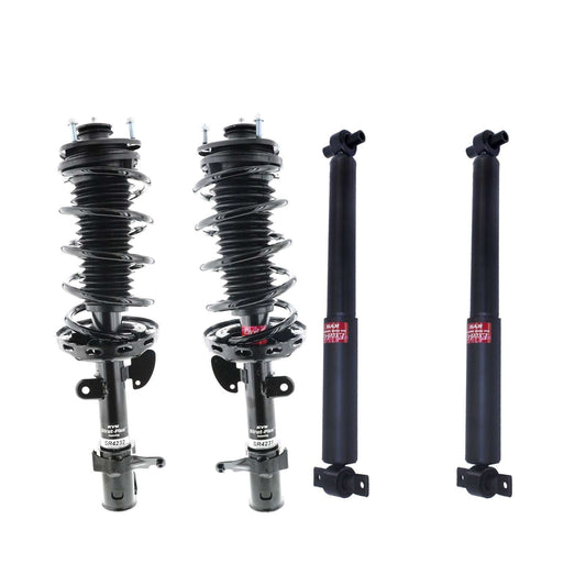 KYB Strut Plus Shocks & Spring Assembly + Rear Excel-G Shocks Set - 2011-2012 Honda Pilot AWD FWD