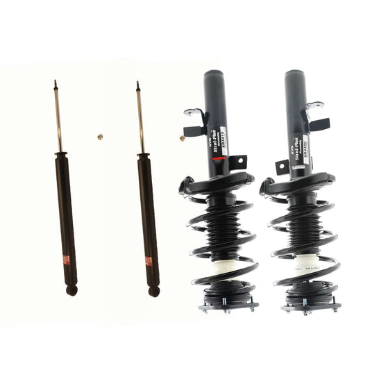 KYB Strut Plus Shocks & Spring Assembly + Rear Excel-G Shocks Set - 2012-2013 Ford Focus FWD