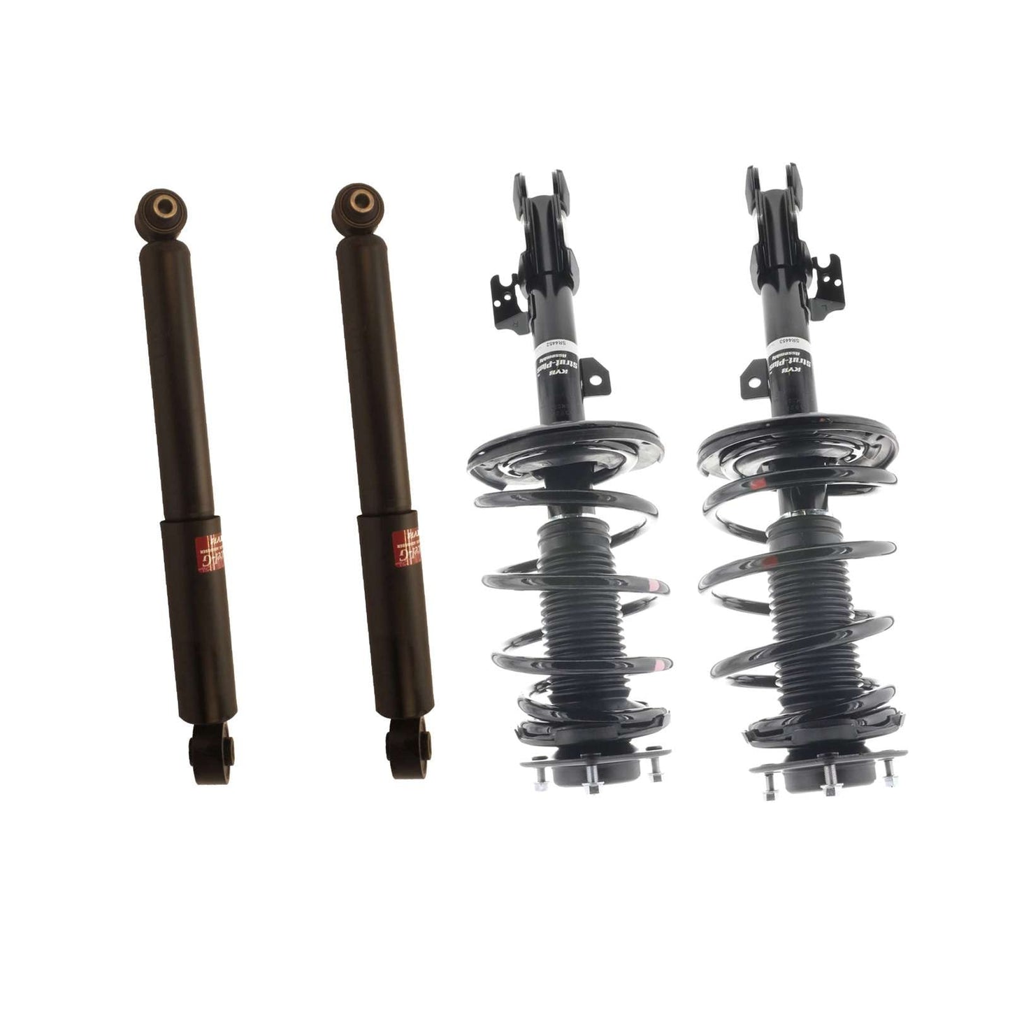 KYB Strut Plus Shocks & Spring Assembly + Rear Excel-G Shocks Set - 2010-2015 Lexus RX350 AWD FWD