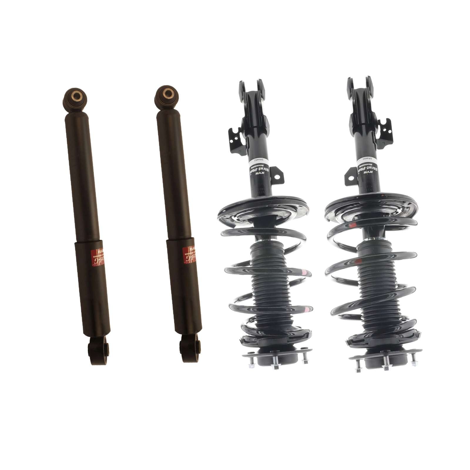 KYB Strut Plus Shocks & Spring Assembly + Rear Excel-G Shocks Set - 2010-2014 Lexus RX450h AWD FWD
