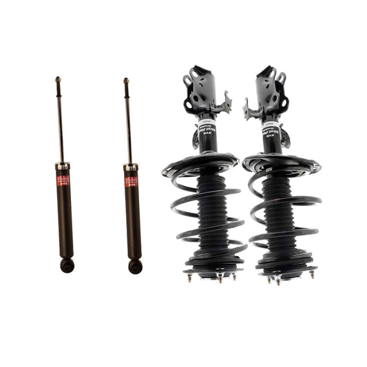 KYB Strut Plus Shocks & Spring Assembly + Rear Excel-G Shocks Set - 2012-2016 Toyota Prius V FWD