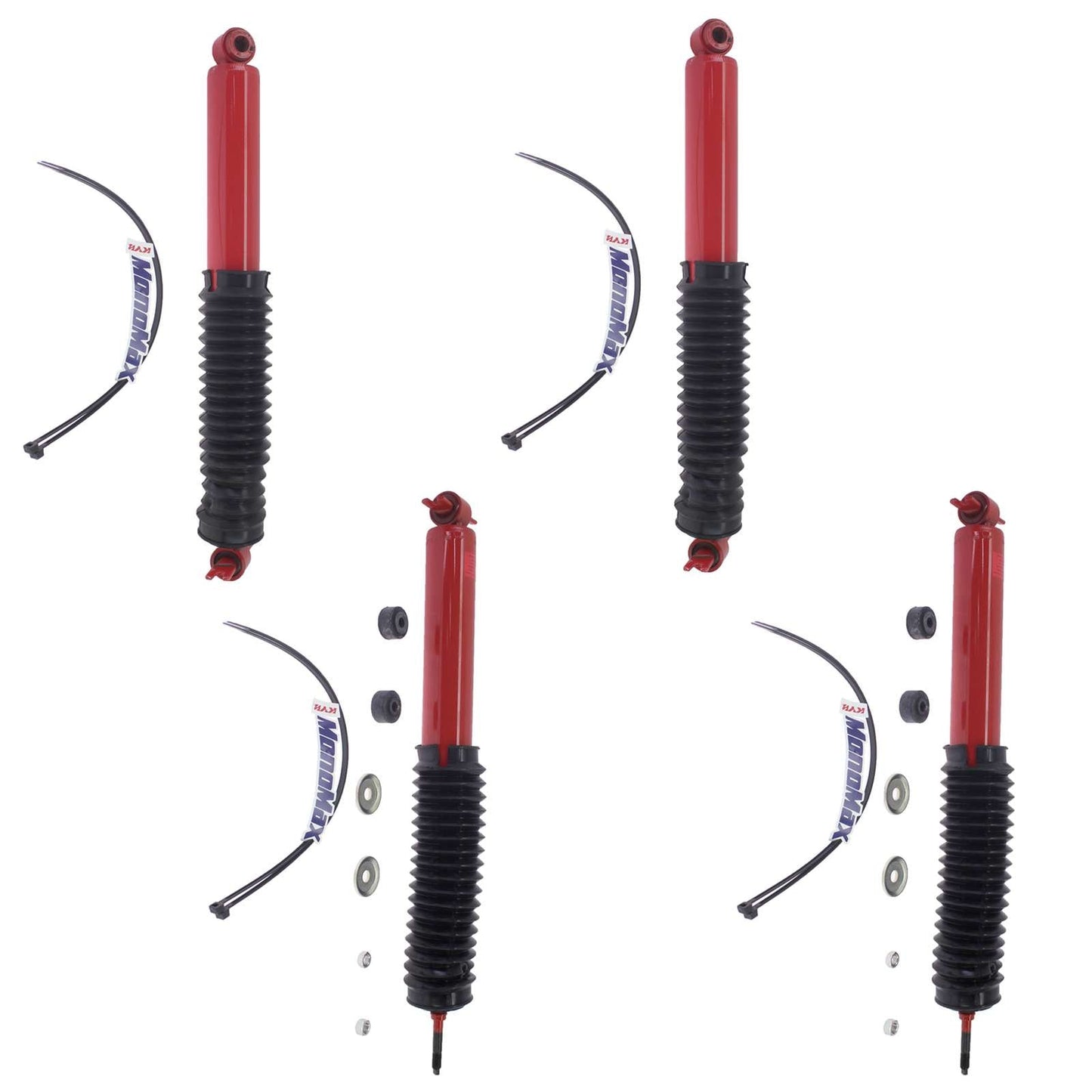 KYB Monomax Monotube Gas Shocks Set - 1984-2001 Jeep Cherokee 4WD RWD