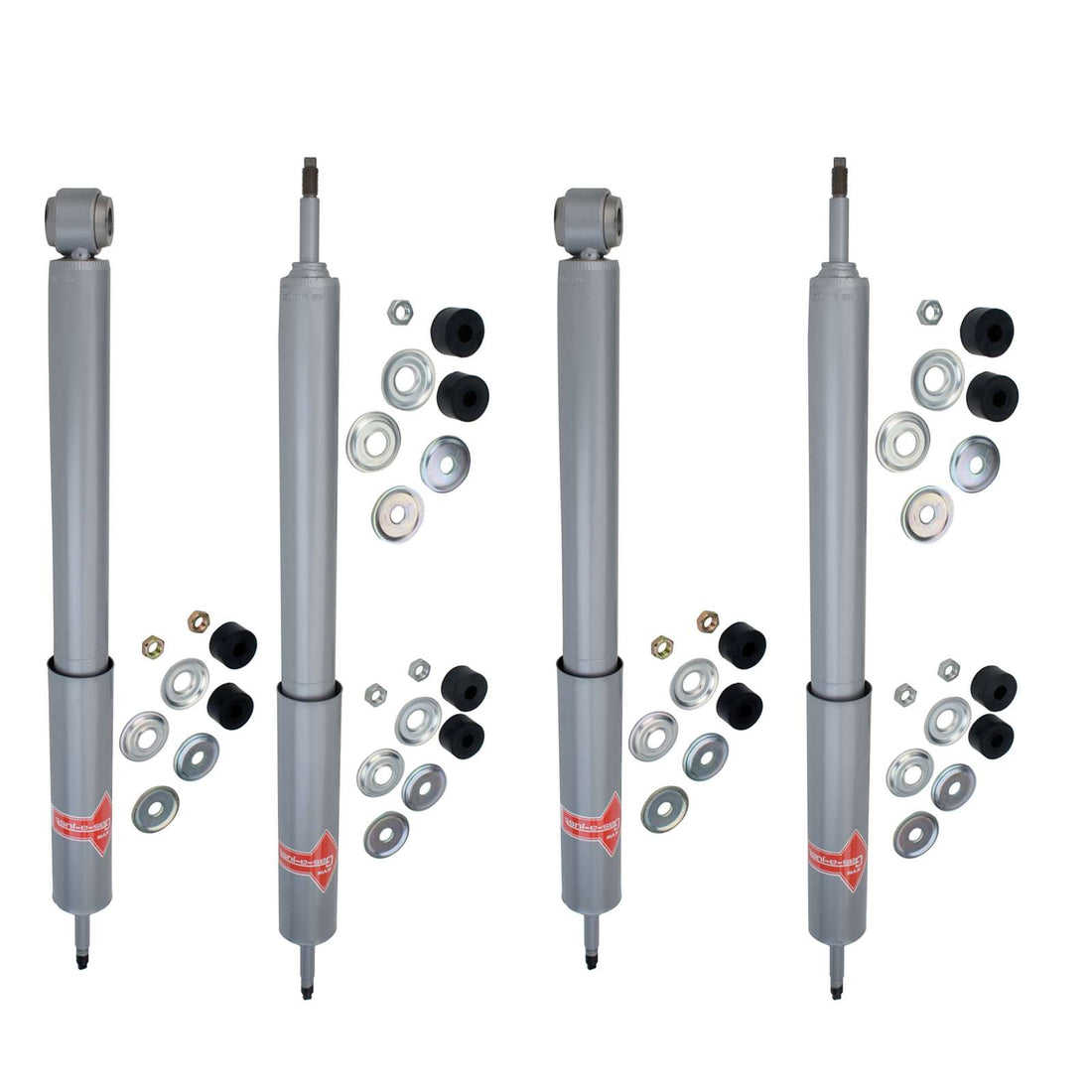KYB Gas-A-Just Monotube Shocks Set - 1990-1998 Toyota Land Cruiser 100 4WD w/Front Coils